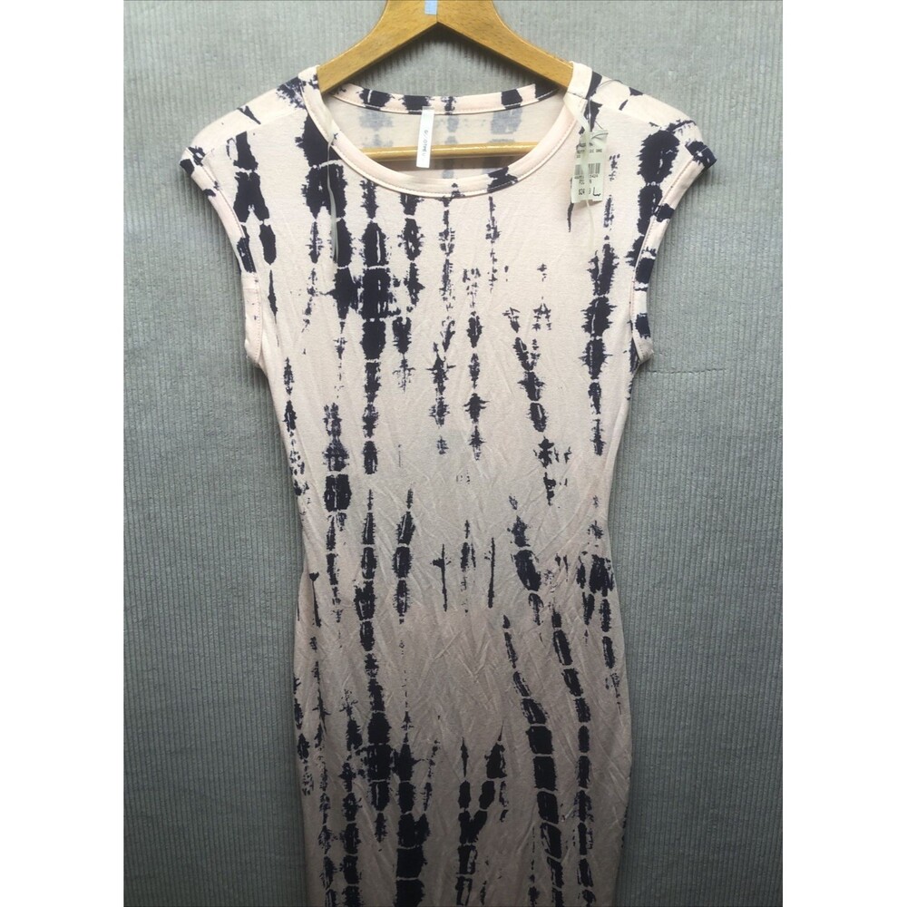 GoodTime USA Midi Dress Size Large Pink Blue Peek A Boo Back Out NWT